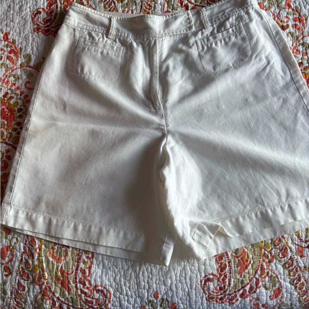 Talbots Women's White Bermuda Shorts